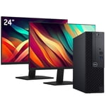 Powerfull Desktop PC Dell OptiPlex SFF Computer, New Dual 24inch FHD (Intel Core i7 Processor/ 512GB SSD + 500HDD/ 32GB RAM/ Windows 11 Pro) - Office/ Home Use - Refurbished