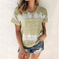 thumbnail image 4 of Wolfast T-Shirts pour Femmes Mode Femmes Mode T-Shirt Imprimé Manches Courtes Blouse Col Rond Hauts Décontractés Manches Courtes Blouses pour Femmes, 4 of 9