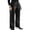 Black, variant on Gupgi Women Leather Pants High Waist Straight Slimming Pocket Fall Trousers