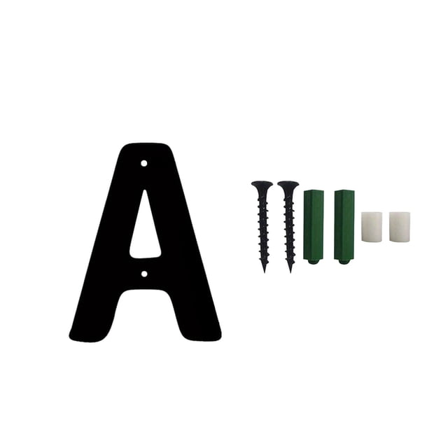 Big Savings! Three-Dimensional Iron Art Number Sign, House Number Metal Letters, Wall-Mounted Home Address Sign with Screws for Outdoor and Indoor Use
