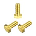 thumbnail image 1 of Unique Bargains Brass Hex Bolts, M10x25mm 3 Pack Fully Thread Grade 4.8 Machine Screws, 1 of 4