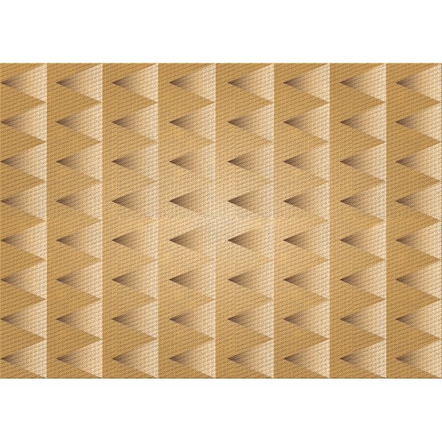 Ahgly Company Machine Washable Indoor Rectangle Transitional Yellow Orange Area Rugs, 3' x 5'
