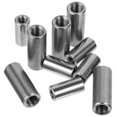 thumbnail image 1 of KAKOWELY Threaded Sleeve Rods 10 Pcs Threaded Sleeve Rod Stainless Thread Round Coupling Nut Sleeve Stud Nut1.18"X0.47"X0.47", 1 of 4