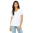 thumbnail image 1 of Bella + Canvas 6405 T-Shirt Décontracté Col en V pour Femmes - Blanc - 3TG, 1 of 2