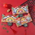 thumbnail image 2 of yeacher Ensemble Créatif d'Enveloppes Pliantes Rouges pour l'Année du Serpent - Design de Dessin Animé, 2/6/10 Fentes pour Cartes, Papier de Haute Qualité, Parfait pour le Nouvel An, les Mariages et les Cadeaux (Serpent Rouge/vert/doré), 2 of 6