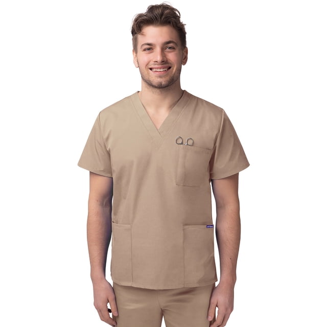 Sivvan Unisex V-Neck 3 Pocket Scrub Top (Available in 15 Colors)