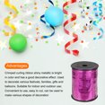 thumbnail image 3 of Unique Bargains 500 Yards Glitter Curling Ribbon Crimped Balloon String Metallic 3/16' for Party Decoration, Rose Red, 3 of 6