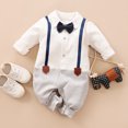 thumbnail image 1 of PatPat Baby Gentleman Faux-two Long Sleeve Jumpsuit (loose shape), 1 of 7