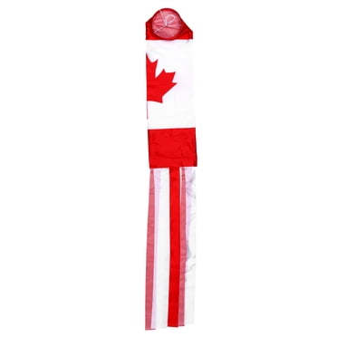 Windsock Décoration Suspendue Drapeau (70cm Feuille d'Érable Canadienne)