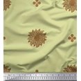 thumbnail image 1 of Soimoi Rayon Fabric Flower Artistic Printed Fabric 1 Yard 56 Inch Wide, 1 of 3