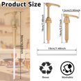 thumbnail image 2 of Dznils 6 Pack Coffee Syrup Pump Dispenser with Tip Cover for 750ml Bottles, Gold, 2 of 9