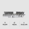 thumbnail image 2 of Master Mechanic 48 Piece SAE/Metric Socket Tool Set, 1/2 Inch Drive Ratchet Kit, 2 of 5