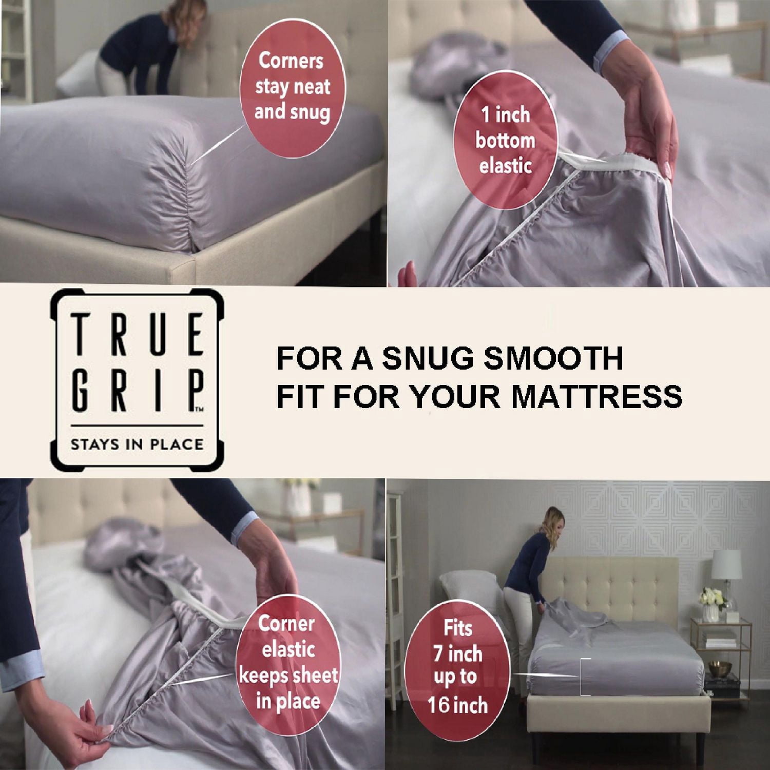 Ensemble de draps 100 % coton à contexture de 400 fils Hometrends