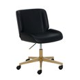 thumbnail image 2 of Mainstays - Fauteuil de bureau Daphne, similicuir noir, 2 of 12