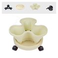 thumbnail image 1 of Stackable Vertical Flower Pot Plastic Multi-layer Garden Planter Tower with Movable Casters, 1 of 6