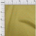 thumbnail image 2 of oneOone Polyester Spandex Yellow Fabric Asian Floral Tiles Craft Projects Decor Fabric Printed By The Yard 56 Inch Wide, 2 of 4