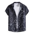 thumbnail image 1 of Cameland Chemise Décontractée à Manches Courtes pour Homme Style Hawaïen de Vacances Blouse T-Shirt, 1 of 9