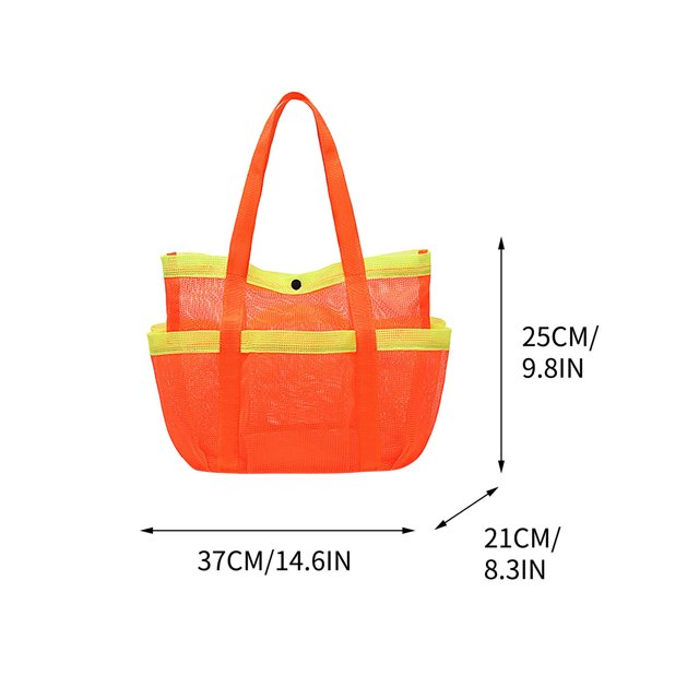 Mesh Beach Bag,Multi Pocket Capacity Large Portable Swimming Bag Centrifugal Mesh Pocket Beach Swimming Storage Net,Large Beach Bag,Storage Bags for Clothes,Clothes Storage Bag