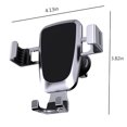 thumbnail image 3 of Lksixu Aviation Alloy Mirror Automobile Mobile Phone Bracket Vehicle-mounted Navigation Vehicle-mounted Mobile Phone Bracket Mobile Phone Rack Electronics for Home Office School, 3 of 7