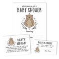 thumbnail image 4 of Inkdotpot Set Of 30Bear Jungle Animals Baby Shower Invitations-Diaper Raffle Tickets And Baby Shower Book Request Cards Invites Its A Boy Its A Girl, 4 of 8