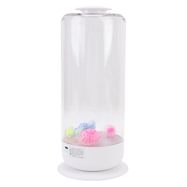 Lampe Méduse, Lampe Méduse Fantaisie à LED 7 Couleurs, Éclairage d'Ambiance, 3 Vitesses d'Écoulement d'Eau, Veilleuse Méduse pour Décoration Maison Bureau Chambre