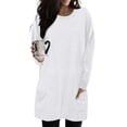 thumbnail image 2 of Chandail en Molleton Surdimensionné pour Femmes Col Rond Manches Longues Pull Décontracté Confortable Tenues de Mode Automne Vêtements 2024, 2 of 6