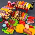 thumbnail image 2 of Food Toys Kids Pretend Play Kitchen Toys Simulation Food Cookware Cooking BBQ Kit Role Play Game Educational Gift For Children, 2 of 7