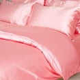 thumbnail image 3 of Unique Bargains Satin Duvet Cover Set 3 Piece and Pillow Sham Set, 3 of 8