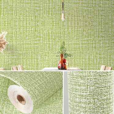 Papier Peint Autocollant Pelable en Tissu, Papier Auto-Adhésif en Lin, Amovible, Dosseret de Cuisine pour Foyer, Mur, Porte, Dessus de Comptoir (19,7 Pouces x 110 Pouces)