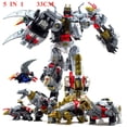 thumbnail image 1 of Haizhixing Ensemble 6 en 1 Jouets de Transformation Garçon Devastator Figurine d'Action Robot Véhicule d'Ingénierie Voiture Avion Modèle Enfants H903, 1 of 4