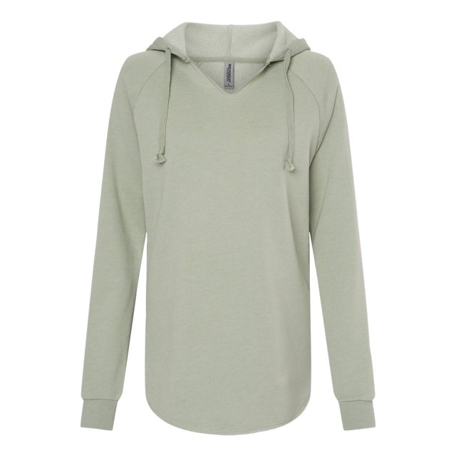 Independent Trading Co. PRM2500 Sweat à Capuche Léger pour Femmes California Wave Wash