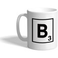 thumbnail image 1 of Custom Funny Coffee Mug Coffee Cup"B" Scrabble Initial Monogram Letter B White Ceramic Tea Cup 11 OZ Design Only,White,11oz, 1 of 6