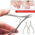 thumbnail image 3 of Professional Cuticle Nippers - Nail Scissors and Pusher for Dead Skin Removal, 3 of 8