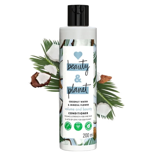 Love Beauty and Planet Coconut Water & Mimosa Flower Sans Parabènes Volume and Bounty Revitalisant - 200 ml