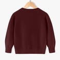 thumbnail image 4 of Tranfacy Long Sleeve Shirts for Girls, Fall Tops, Children Long Sleeve Fleece Knitted Cardigan Solid Color V-Neck Sweater Button Shirts, 4 of 6