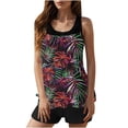 thumbnail image 1 of SBYOJLPB Womens 2 Piece Tankini Swimsuits Modest Coverage Bathing Suits Tank Top with Board Shorts, 1 of 5