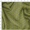 thumbnail image 4 of Soimoi Green Rayon Fabric Feather & Elk Mount Face Fabric Prints By Yard 42 Inch Wide, 4 of 5