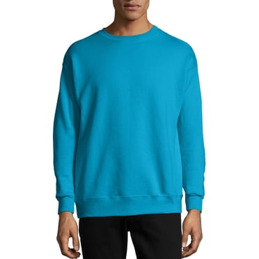 Hanes Mens ComfortBlend EcoSmart Crew Sweatshirt - Best-Seller, 5XL, Teal, 5XL,