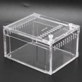 thumbnail image 4 of Acrylic Transparent Flameer Reptiles Insect Tank Breeding Box Pets Snakes Turtles Terrarium, 4 of 8