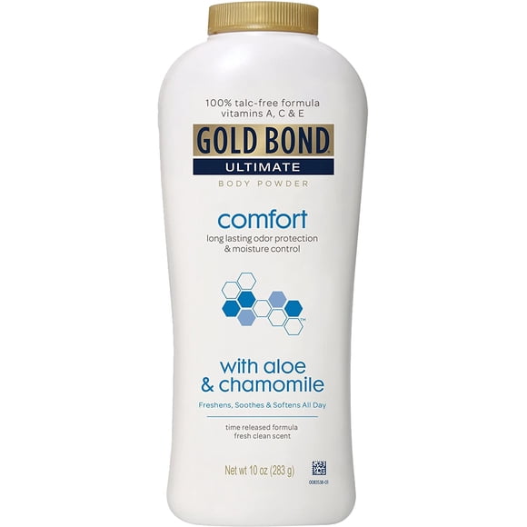 2 Pack Gold Bond Ultimate Comfort Body Powder Aloe 10 oz Talc-Free