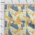thumbnail image 1 of oneOone Cotton Silk Fabric Rectangle & Triangle Geometric Printed Fabric 1 Yard 42 Inch Wide, 1 of 4