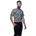 thumbnail image 2 of BESTMAN Printed Shirts For Men Short Sleeve Button Down Casual Cotton Shirt, 2 of 5