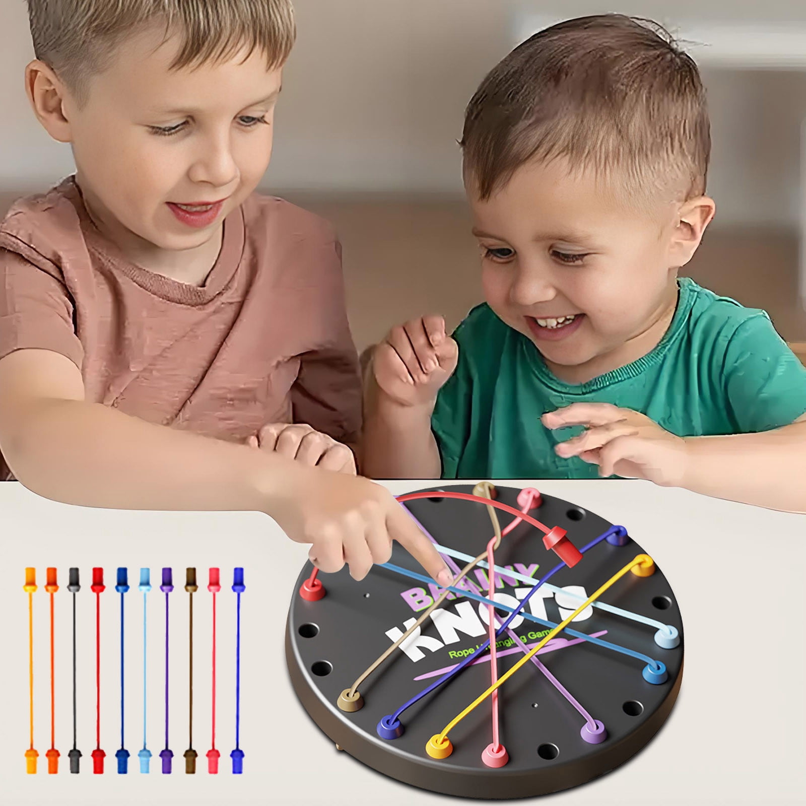 TopLLC Pool Toys, Baby Toy, Toddler Toys Unraveling The Rope Battles Puzzle Children's Logics And Thinking Challenges Board Games Exercise Concentration Parent-child Interactive Games puzzle game