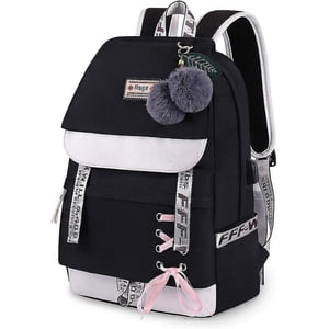 Sac à dos scolaire Filles Sacs à dos pour garçons avec conception ergonomique Sac à dossier Campus Sac à main en nylon Sacs de jour imperméables Femmes Loisirs Sac à Dos Teenag