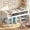 White, variant on Twin Low Loft Bed with LED Lights, Wooden Bed Frame with Chalkboard, Safety Guardrail & Ladder, Twin Kids Bed Frame with Removable Bookshelf and Under-Bed Storage Space (White)