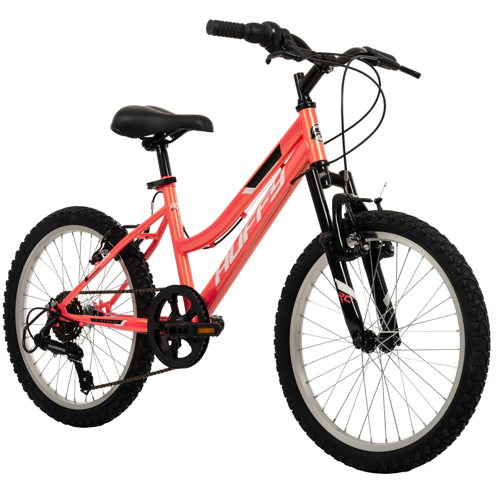 Huffy Rock Creek 20-inch Girls’ 6-speed Mountain Bike, Pink