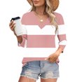 thumbnail image 2 of Fewfanhot Hauts pour Femmes Mode d'Automne Col en V Tenue de Bureau Décontractée Tunique Chandail Tenues, 2 of 9
