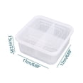 thumbnail image 3 of Vrorvz Boîte de Rangement Alimentaire à 4 Compartiments avec Couvercle pour Réfrigérateur et Cuisine, Sans BPA, Compatible Lave-Vaisselle, Micro-Ondes et Congélateur, Convient à la Préparation des Repas et à l'Organisation du Dîner, 3 of 8