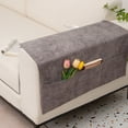 thumbnail image 4 of PRETXORVE Couch Arm Covers, Armchair Slipcover for Couch with 3 Pockets for TV Remote Control，Non- Sofa Arm Covers Washable Sofa Armrests Covers for Living Room, 4 of 7