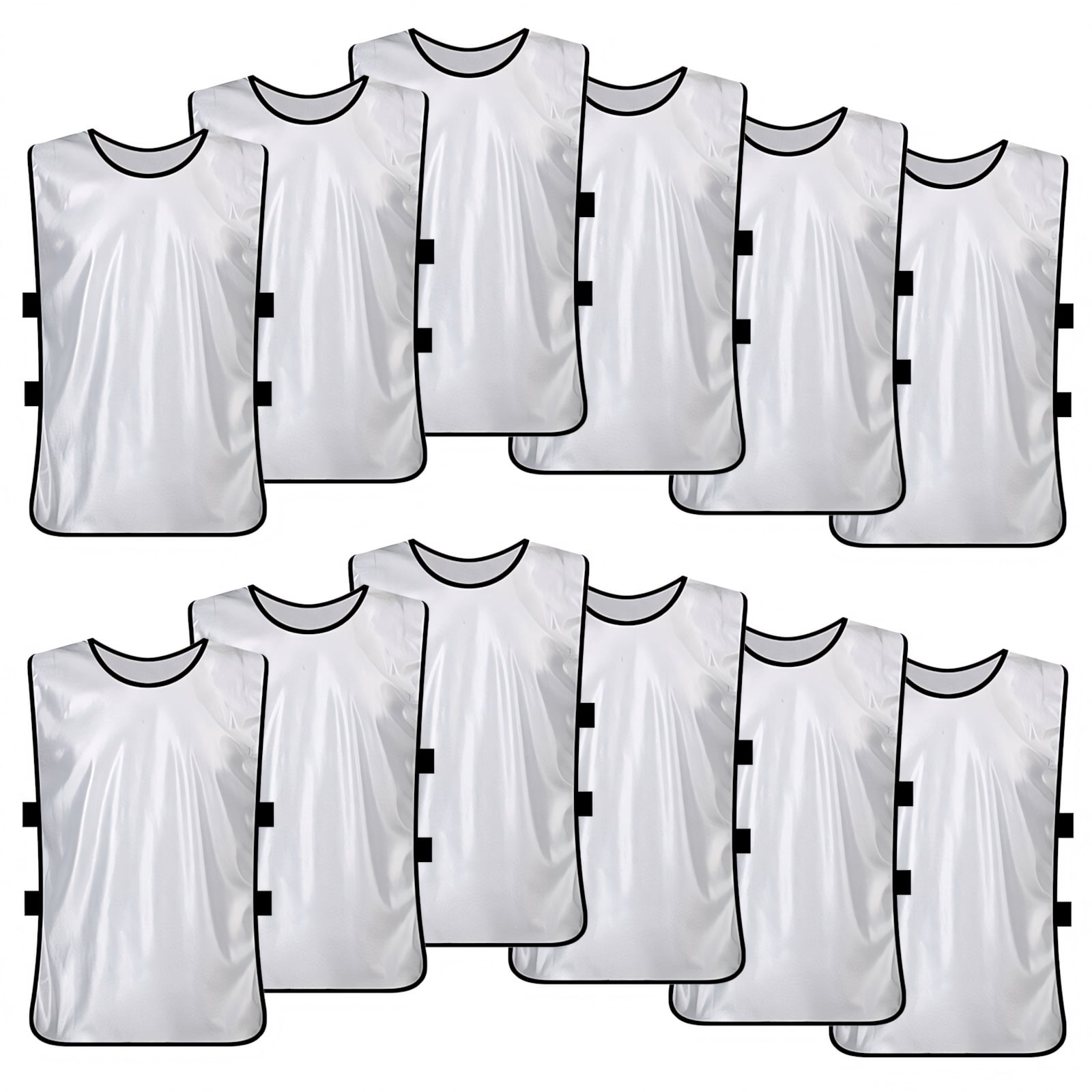 TOPTIE Sets of 12 Blank Training Vest, Soccer Pinnies
